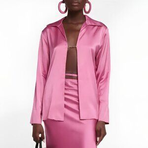 LIKE NEW Jacquemus Le Papier 'La Chemise Notte' satin shirt, size FR 34 / XS